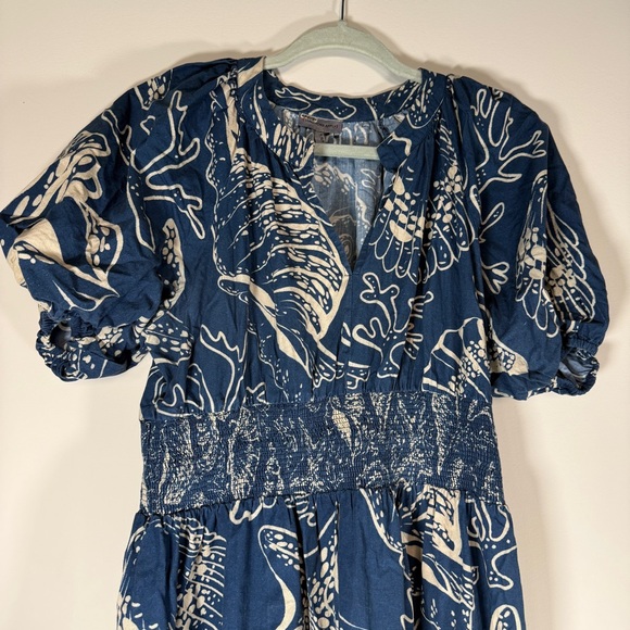 Conditions Apply Printed Puff-Sleeved Midi Dress - Picture 4 of 7